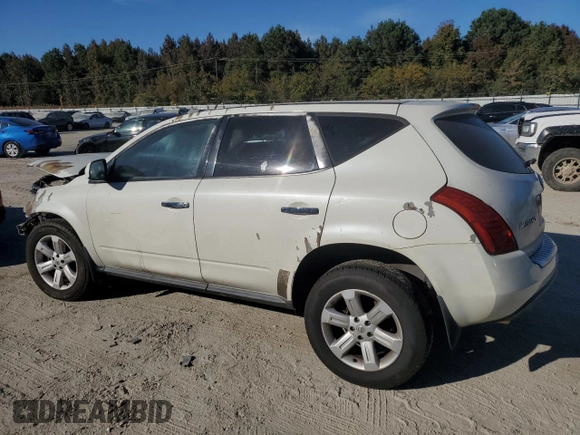 2006 Nissan Murano S with VIN JN8AZ08TX6W415345, listed as a Copart auction lot 78398824 with 240,480 mi miles and Salvage title. Bid and sale history available at DreamBid. Image 2.