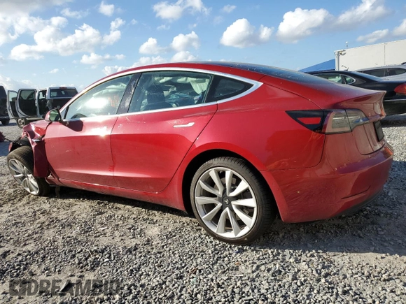 2019 Tesla Model 3 Long Range with VIN 5YJ3E1EB8KF389649, listed as a Copart auction lot 43921645 with 46,818 mi miles and Salvage Title. Bid and sale history available at carsss.com. Image 2.