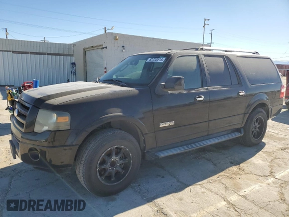 2007 Ford Expedition EL Limited with VIN 1FMFK195X7LA45105, listed as a Copart auction lot 83720814 with 165,751 mi miles and Clean Title. Bid and sale history available at carsss.com. Image 1.