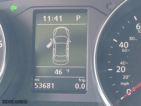2017 Volkswagen Passat R-Line w/Comfort Pkg with VIN 1VWDT7A30HC048101, listed as a IAAI auction lot 41823508 with 53,681 mi miles. Bid and sale history available at carsss.com. Image 16.