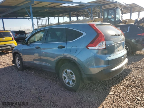 2013 Honda CR-V LX with VIN 5J6RM4H3XDL076230, listed as a Copart auction lot 52637315 with 124,524 mi miles and Salvage Title. Bid and sale history available at carsss.com. Image 2.