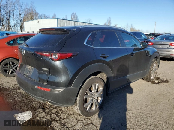 2023 Mazda CX-30 S Select with VIN 3MVDMBBM9PM524187, listed as a Copart auction lot 46709355 with 25,244 mi miles and Salvage Title. Bid and sale history available at DreamBid. Image 3.