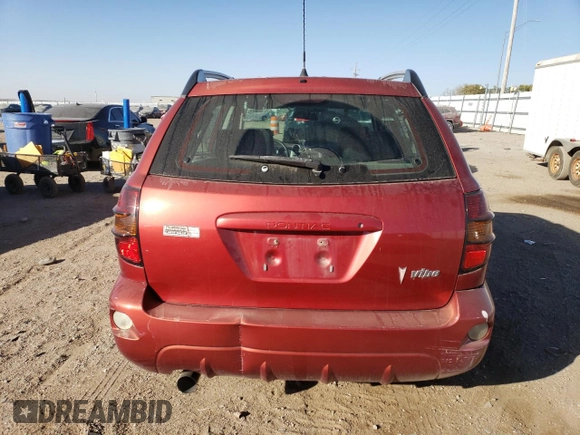 2005 Pontiac Vibe with VIN 5Y2SL63805Z464722, listed as a Copart auction lot 75618334 with 121,910 mi miles and Salvage Title. Bid and sale history available at DreamBid. Image 6.