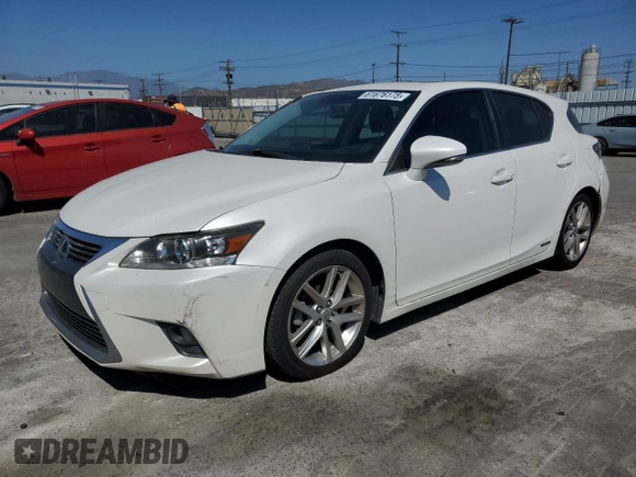 2015 Lexus CT 200h with VIN JTHKD5BH7F2234676, listed as a Copart auction lot 61676175 with 196,411 mi miles and Salvage title. Bid and sale history available at DreamBid. Image 1.
