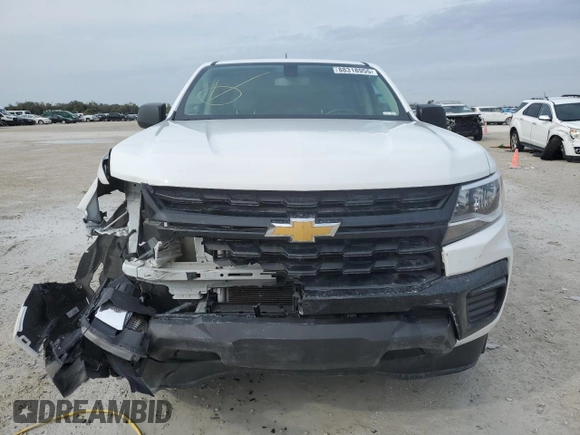 2022 Chevrolet Colorado 2WD Work Truck with VIN 1GCGSBEN7N1330793, listed as a Copart auction lot 88318955 with 36,284 mi miles and Salvage title. Bid and sale history available at DreamBid. Image 5.