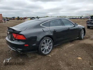 2012 Audi A7 Prestige with VIN WAUSGAFC0CN004453, listed as a Copart auction lot 54923205 with 217,544 mi miles and Salvage title. Bid and sale history available at DreamBid. Image 3.