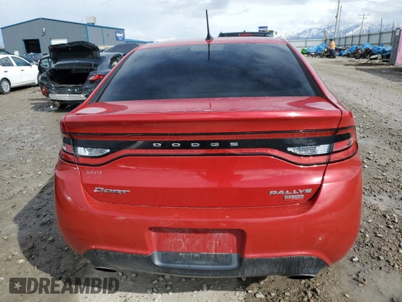 2013 Dodge Dart SXT with VIN 1C3CDFBH8DD641326, listed as a Copart auction lot 47067685 with 107,618 mi miles and Salvage Title. Bid and sale history available at carsss.com. Image 6.