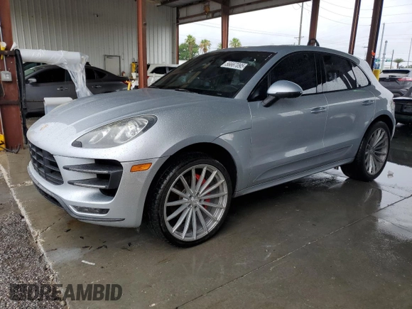 2016 Porsche Macan Turbo z VIN WP1AF2A54GLB93236, wystawiony jako Copart lot #56667095 z przebiegiem 126 814 mil mil oraz Czysty tytuł • Clean title. Historia ofert i sprzedaży dostępna na DreamBid. Obrazek 1.