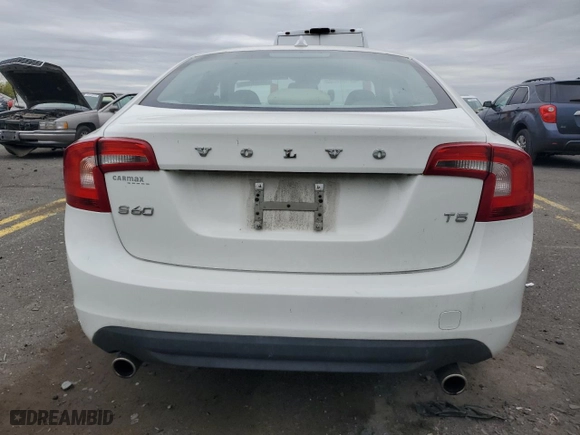 2013 Volvo S60 T5 Premier with VIN YV1612FS5D2218760, listed as a Copart auction lot 50080505 with 99,507 mi miles and Salvage Title. Bid and sale history available at carsss.com. Image 6.