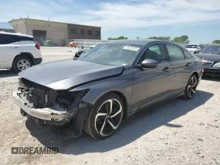 2019 Honda Accord Sport with VIN 1HGCV2F37KA033801, listed as a Copart auction lot 56409235 with 107,656 mi miles and Salvage title. Bid and sale history available at DreamBid. Image 1.