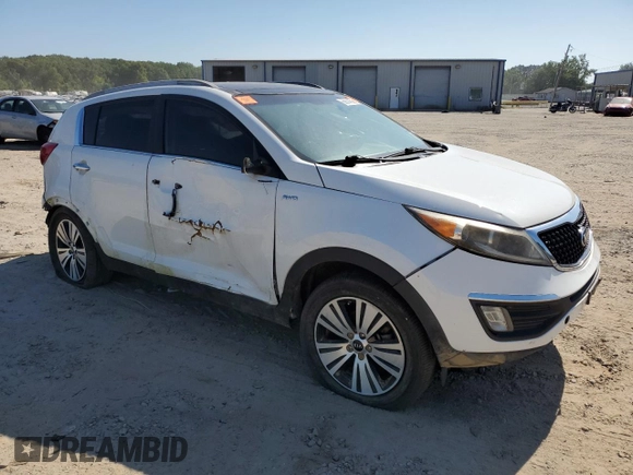 2014 Kia Sportage EX with VIN KNDPCCAC6E7571295, listed as a Copart auction lot 65614595 with 170,553 mi miles and Clean title. Bid and sale history available at DreamBid. Image 4.