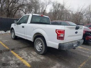 2019 Ford F-150 XL with VIN 1FTMF1CB8KKD48199, listed as a IAAI auction lot 41465864 with 94,566 mi miles. Bid and sale history available at carsss.com. Image 3.