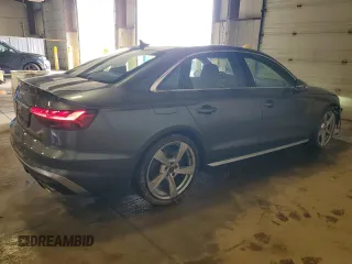 2024 Audi S4 Premium Plus with VIN WAUB4AF41RA054778, listed as a Copart auction lot 51846855 with 5,842 mi miles and Salvage Title. Bid and sale history available at carsss.com. Image 3.