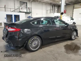 2013 Ford Fusion Titanium with VIN 3FA6P0K98DR281509, listed as a Copart auction lot 59550015 with 151,097 mi miles and Salvage title. Bid and sale history available at DreamBid. Image 3.
