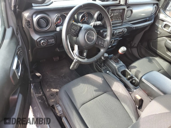 2022 Jeep Wrangler Sport S with VIN 1C4GJXAG2NW195751, listed as a Copart auction lot 44842615 with 42,289 mi miles and Salvage title. Bid and sale history available at DreamBid. Image 8.