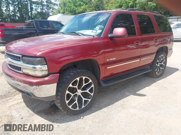 2002 Chevrolet Tahoe LS with VIN 1GNEC13Z72R221596, listed as a IAAI auction lot 42585905 with 248,548 mi miles and . Bid and sale history available at DreamBid. Image 2.