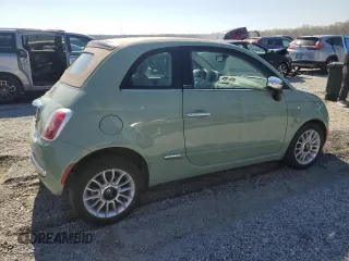 2012 FIAT 500 Gucci with VIN 3C3CFFER8CT381436, listed as a Copart auction lot 50696735 with 26,278 mi miles and Salvage Title. Bid and sale history available at carsss.com. Image 3.