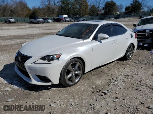 2016 Lexus IS 350 with VIN JTHBE1D24G5026575, listed as a Copart auction lot 46454675 with 102,619 mi miles and Salvage title. Bid and sale history available at DreamBid. Image 1.
