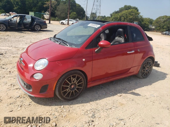 2013 FIAT 500 Abarth with VIN 3C3CFFJH0DT648891, listed as a Copart auction lot 69580054 with 69,507 mi miles and Salvage Title. Bid and sale history available at carsss.com. Image 1.