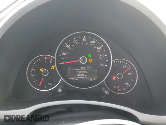 2012 Volkswagen Beetle with VIN 3VWV87AT3CM609968, listed as a Copart auction lot 50916325 with 148,004 mi miles and Salvage Title. Bid and sale history available at DreamBid. Image 9.