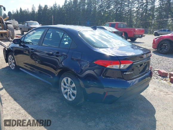 2023 Toyota Corolla LE with VIN 5YFB4MDE2PP052532, listed as a IAAI auction lot 42169698 with 32,622 mi miles. Bid and sale history available at carsss.com. Image 3.