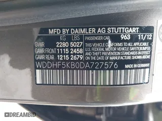 2013 Mercedes-Benz E-Class E 350 Luxury with VIN WDDHF5KB0DA727576, listed as a IAAI auction lot 41546228 with 164,599 mi miles. Bid and sale history available at carsss.com. Image 9.