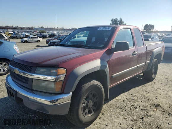 2007 Chevrolet Colorado Work Truck with VIN 1GCDT19E978184671, listed as a Copart auction lot 82769864 with 167,948 mi miles and Salvage Title. Bid and sale history available at carsss.com. Image 1.