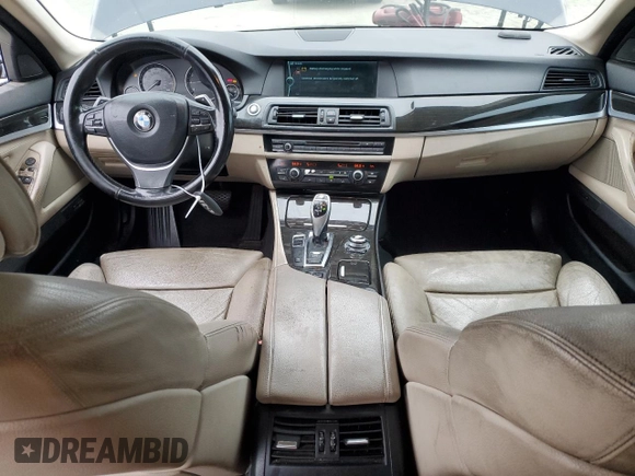 2011 BMW 5 Series 535i with VIN WBAFR7C59BC802691, listed as a Copart auction lot 53883385 with 213,933 mi miles and Salvage Title. Bid and sale history available at carsss.com. Image 8.