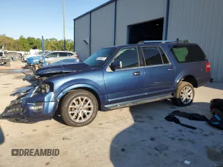 2017 Ford Expedition EL Limited with VIN 1FMJK1KTXHEA32332, listed as a Copart auction lot 48606025 with 0 mi miles and Non Repairable. Bid and sale history available at carsss.com. Image 1.