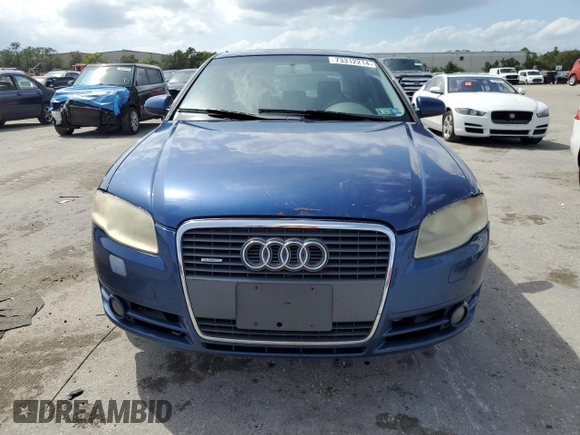 2005 Audi A4 2.0T with VIN WAUDF68E15A444540, listed as a Copart auction lot 73312214 with 180,183 mi miles and Salvage Title. Bid and sale history available at carsss.com. Image 5.