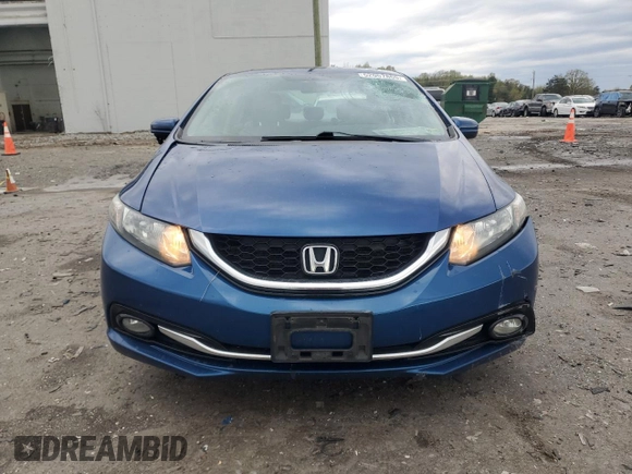 2015 Honda Civic EX-L with VIN 19XFB2F96FE215758, listed as a Copart auction lot 52067865 with 179,062 mi miles and Salvage Title. Bid and sale history available at DreamBid. Image 5.