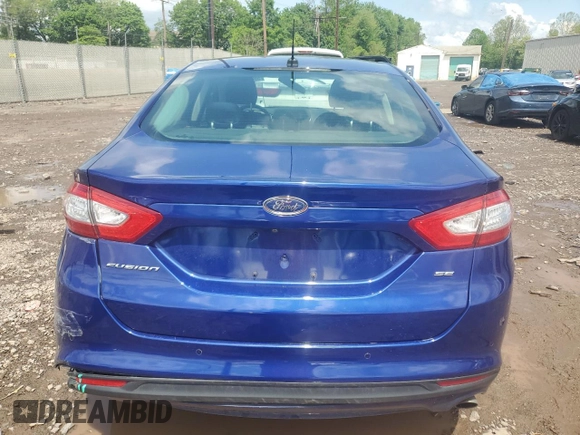 2016 Ford Fusion SE with VIN 3FA6P0H72GR260150, listed as a Copart auction lot 55437615 with 130,928 mi miles and Salvage Title. Bid and sale history available at DreamBid. Image 6.