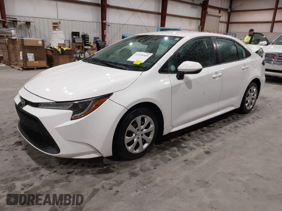 2020 Toyota Corolla LE with VIN 5YFEPRAE3LP047159, listed as a IAAI auction lot 41925345 with 57,505 mi miles. Bid and sale history available at carsss.com. Image 20.