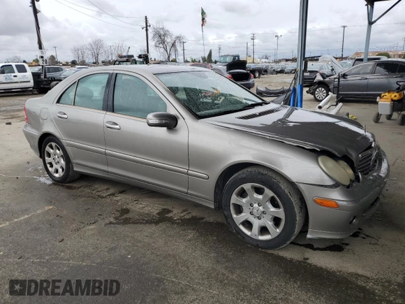 2006 Mercedes-Benz C 280 Luxury with VIN WDBRF54H36A908382, listed as a Copart auction lot 48197845 with 128,420 mi miles and Salvage Title. Bid and sale history available at DreamBid. Image 4.