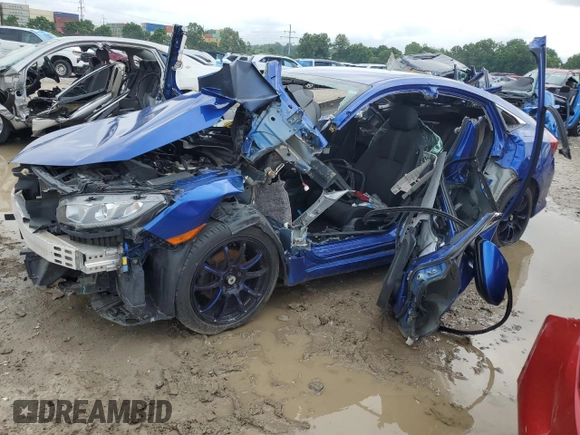2017 Honda Civic LX with VIN 19XFC2F58HE057307, listed as a Copart auction lot 56064895 with Not provided miles and Salvage title. Bid and sale history available at DreamBid. Image 1.
