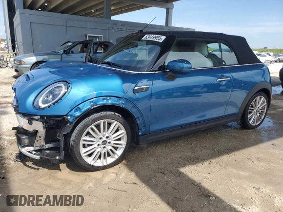 2024 MINI Convertible Cooper S z VIN WMW43DL04R3S24716, wystawiony jako Copart lot #63449955 z przebiegiem 11 863 mil mil oraz Nie do naprawy • Non repairable. Historia ofert i sprzedaży dostępna na DreamBid. Obrazek 1.