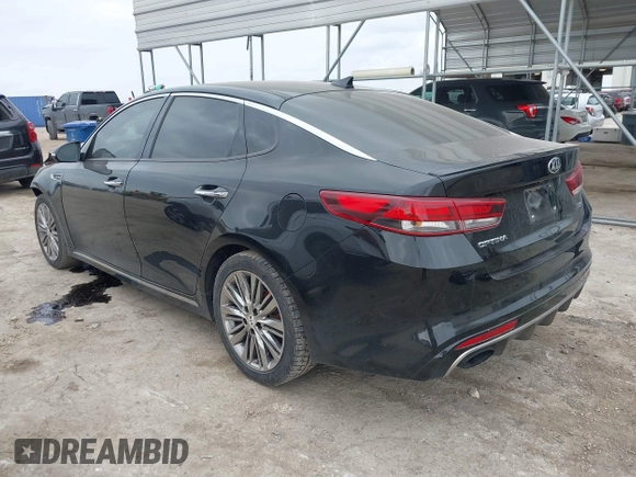 2016 Kia Optima SXL Turbo with VIN 5XXGV4L2XGG120045, listed as a IAAI auction lot 41511829 with 107,760 mi miles. Bid and sale history available at carsss.com. Image 3.