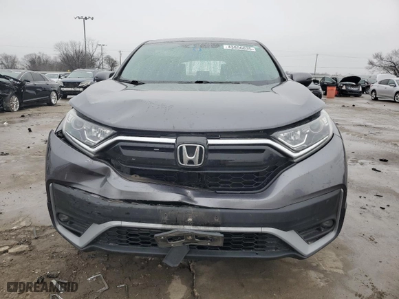 2021 Honda CR-V EX with VIN 2HKRW1H5XMH424869, listed as a Copart auction lot 43856035 with 0 mi miles and Salvage Title. Bid and sale history available at carsss.com. Image 5.