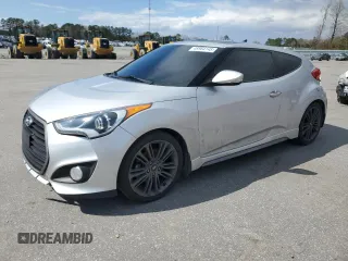 2016 Hyundai Veloster Turbo with VIN KMHTC6AE5GU252388, listed as a Copart auction lot 48964145 with 137,421 mi miles and Salvage Title. Bid and sale history available at carsss.com. Image 1.