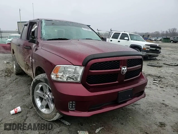 2017 Ram 1500 Express with VIN 1C6RR7FT8HS708933, listed as a Copart auction lot 43755095 with 109,702 mi miles and Salvage Title. Bid and sale history available at carsss.com. Image 11.