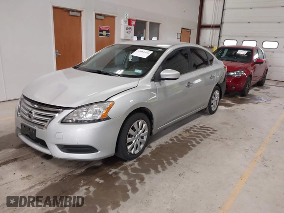 2013 Nissan Sentra SV with VIN 1N4AB7AP8DN903126, listed as a IAAI auction lot 42084316 with 165,179 mi miles. Bid and sale history available at carsss.com. Image 2.