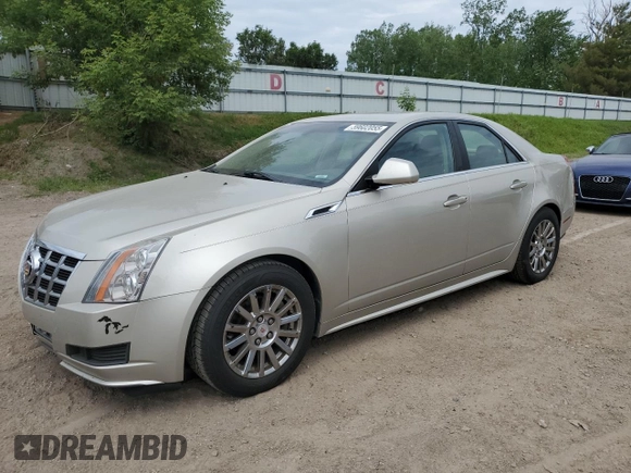 2013 Cadillac CTS Luxury with VIN 1G6DE5E53D0119089, listed as a Copart auction lot 59602055 with 91,036 mi miles and Clean title. Bid and sale history available at DreamBid. Image 1.