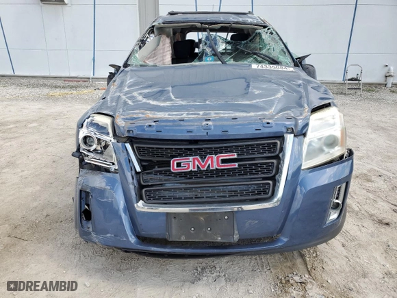 2012 GMC Terrain SLE-2 with VIN 2GKFLSE54C6160108, listed as a Copart auction lot 76165924 with 0 mi miles and Non Repairable. Bid and sale history available at carsss.com. Image 5.