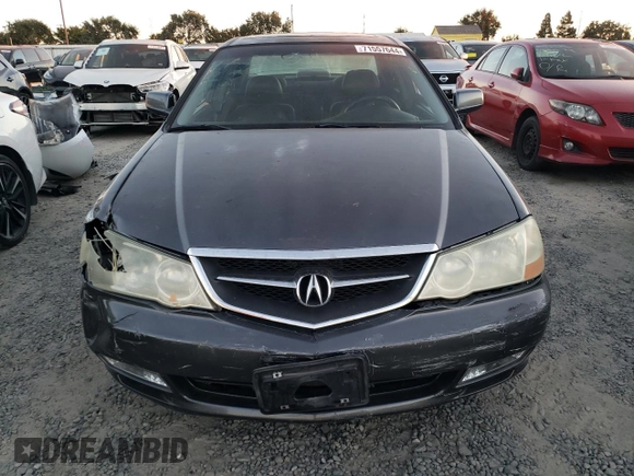 2002 Acura TL w/Navigation with VIN 19UUA56782A048974, listed as a Copart auction lot 71557644 with 124,848 mi miles and Salvage Title. Bid and sale history available at carsss.com. Image 5.
