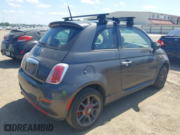 2014 FIAT 500 Sport with VIN 3C3CFFBR0ET190956, listed as a IAAI auction lot 41787319 with 140,754 mi miles and . Bid and sale history available at DreamBid. Image 4.