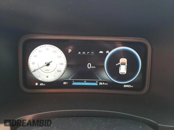 2023 Hyundai Kona N Line with VIN KM8K3CA38PU941480, listed as a Copart auction lot 48387575 with 30,923 mi miles and Salvage Title. Bid and sale history available at carsss.com. Image 9.