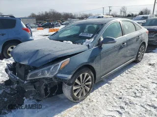 2017 Hyundai Sonata Sport with VIN 5NPE34AF0HH439270, listed as a Copart auction lot 89333675 with 194,457 mi miles and Salvage Title. Bid and sale history available at DreamBid. Image 1.