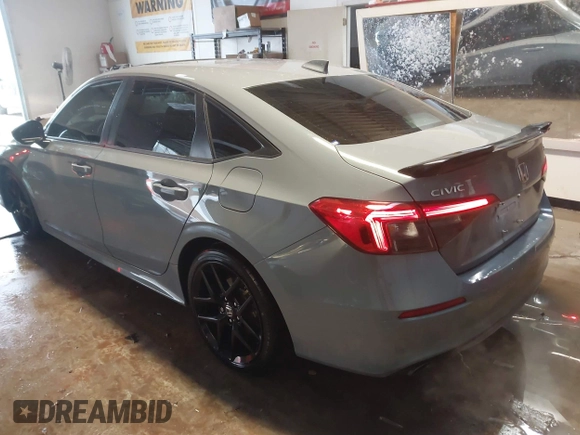 2022 Honda Civic Si with VIN 2HGFE1E59NH472028, listed as a IAAI auction lot 41249075 with 37,970 mi miles and . Bid and sale history available at DreamBid. Image 3.