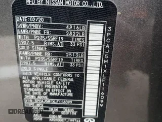 2020 Infiniti QX50 Essential с VIN 3PCAJ5M1XLF116099, выставлен на аукционе Copart как лот 56824854 с пробегом 61 577 миль миль и Списание • Salvage title. История ставок и продаж доступна на DreamBid. Изображение 15.