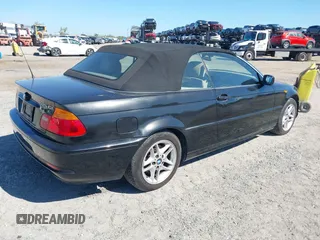 2004 BMW 3 Series 325Ci with VIN WBABW33414PL28254, listed as a IAAI auction lot 41785394 with 129,235 mi miles. Bid and sale history available at carsss.com. Image 4.